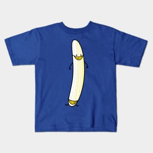 Funny banana with face mask Kids T-Shirt